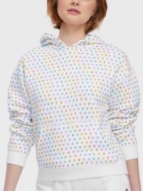 Roller Rabbit Women's NWOT XXS Hearts Hoodie Sweatshirt